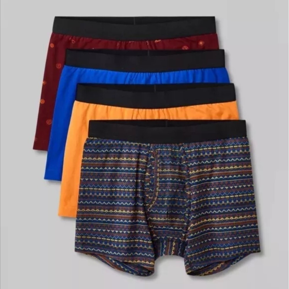 🐻 Men's Fairisle/Celestial Badge Boxer Briefs - Original Use‼️4 Pieces size S